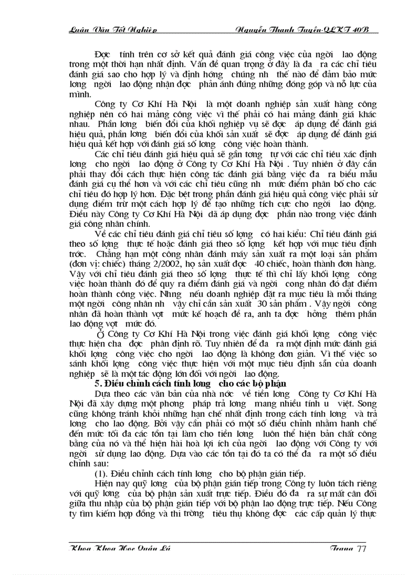 image for page Một số biện pháp nâng cao hiệu quả công tác trả lương với vấn đề tạo động lực cho con người lao động ở Công ty cơ khí Hà Nội