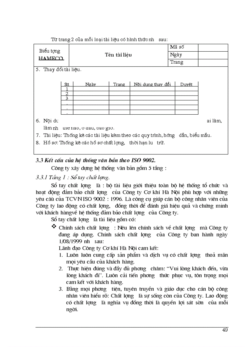 image for page Giải pháp thực hiện việc chuyển đổi hệ thống quản lý chất lượng theo tiêu chuẩn ISO 9002 1996 sang hệ thống quản lý chất lượng theo tiêu chuẩn ISO 9001 2000 tại Công ty Cơ khí Hà Nội
