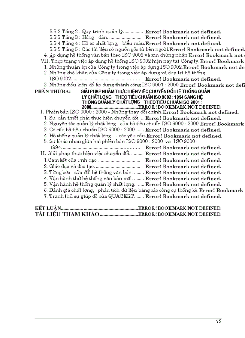 image for page Giải pháp thực hiện việc chuyển đổi hệ thống quản lý chất lượng theo tiêu chuẩn ISO 9002 1996 sang hệ thống quản lý chất lượng theo tiêu chuẩn ISO 9001 2000 tại Công ty Cơ khí Hà Nội