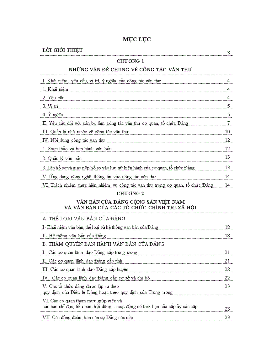 image for page Công tác văn thư trong các cơ quan tổ chức Đảng và các tổ chức chính trị xã hội