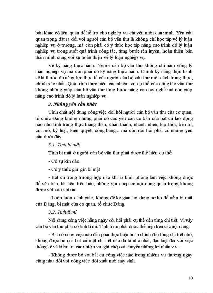 image for page Công tác văn thư trong các cơ quan tổ chức Đảng và các tổ chức chính trị xã hội