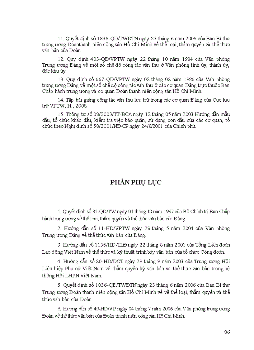 image for page Công tác văn thư trong các cơ quan tổ chức Đảng và các tổ chức chính trị xã hội