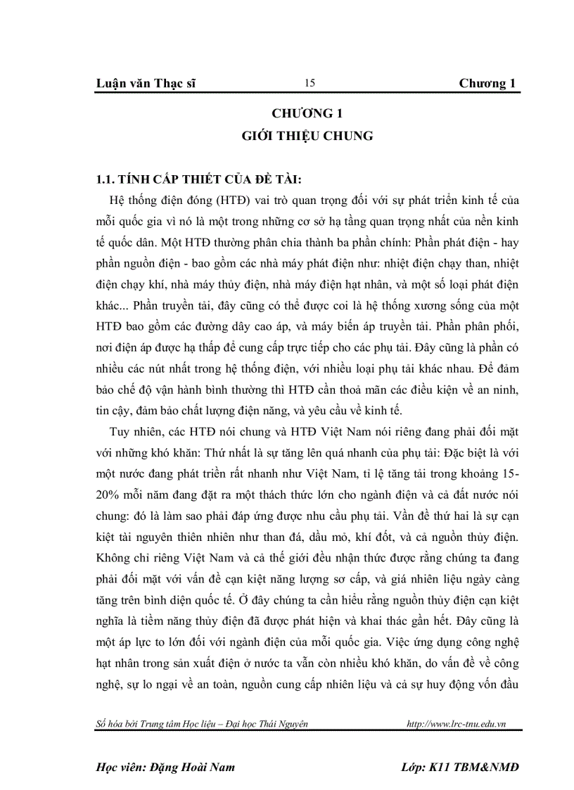 image for page Nghiên cứu một số yếu tố ảnh hưởng đến quá trình sụp đổ điện áp trong hệ thống điện