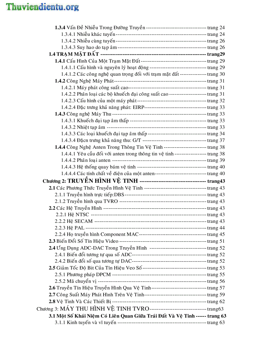 image for page Hệ thống thông tin vệ tinh và thiết kế hệ thống thu CATV cho một khách sạn