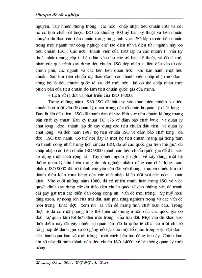 image for page Một số giải pháp xây dựng hệ thống quản lý môi trường ISO 14001 ở Xí nghiệp môi trường đô thị huyện Thanh Trì