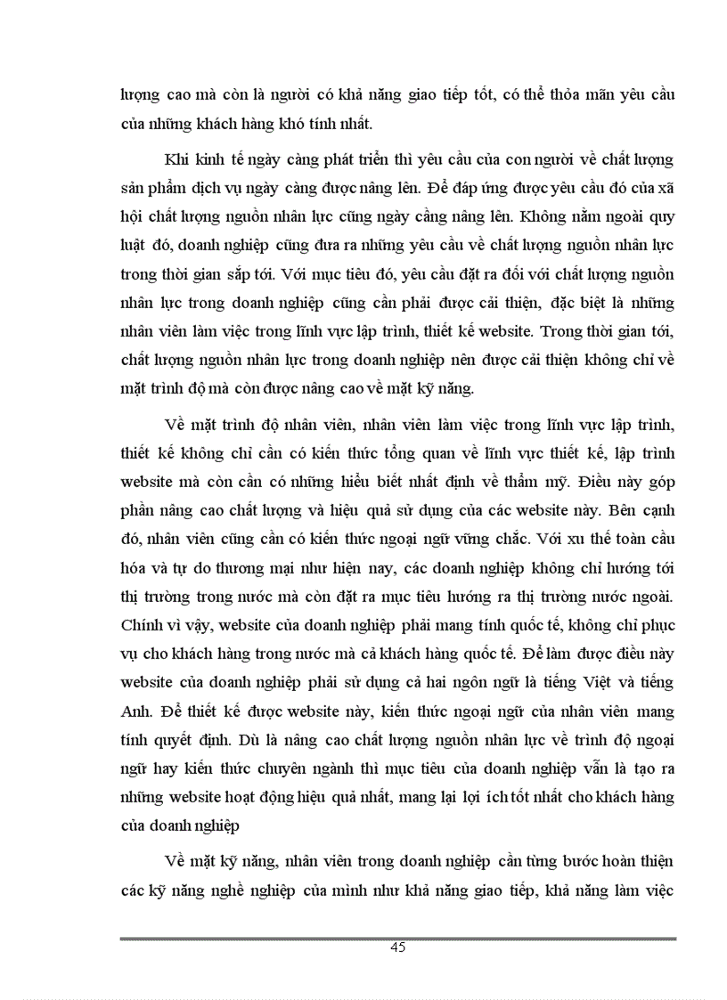 image for page Nâng cao chất lượng nguồn nhân lực với tăng khả năng cạnh tranh trong dịch vụ thiết kế website của công ty tnhh tin học