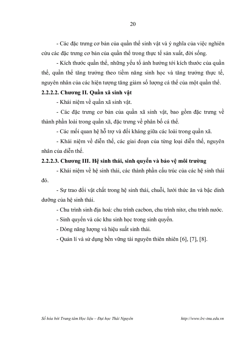 image for page Xây dựng và sử dụng bản đồ khái niệm trong dạy học Sinh thái học Sinh học 12