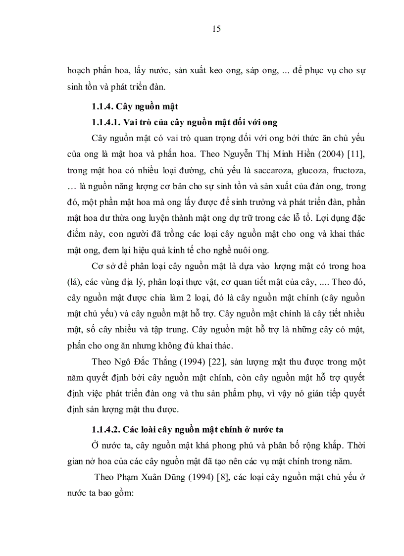 image for page Nghiên cứu ảnh hưởng của m ột số yếu tố tự nhiên và nhân tạo tới tỷ lệ nước trong mật ong nội A Cerana