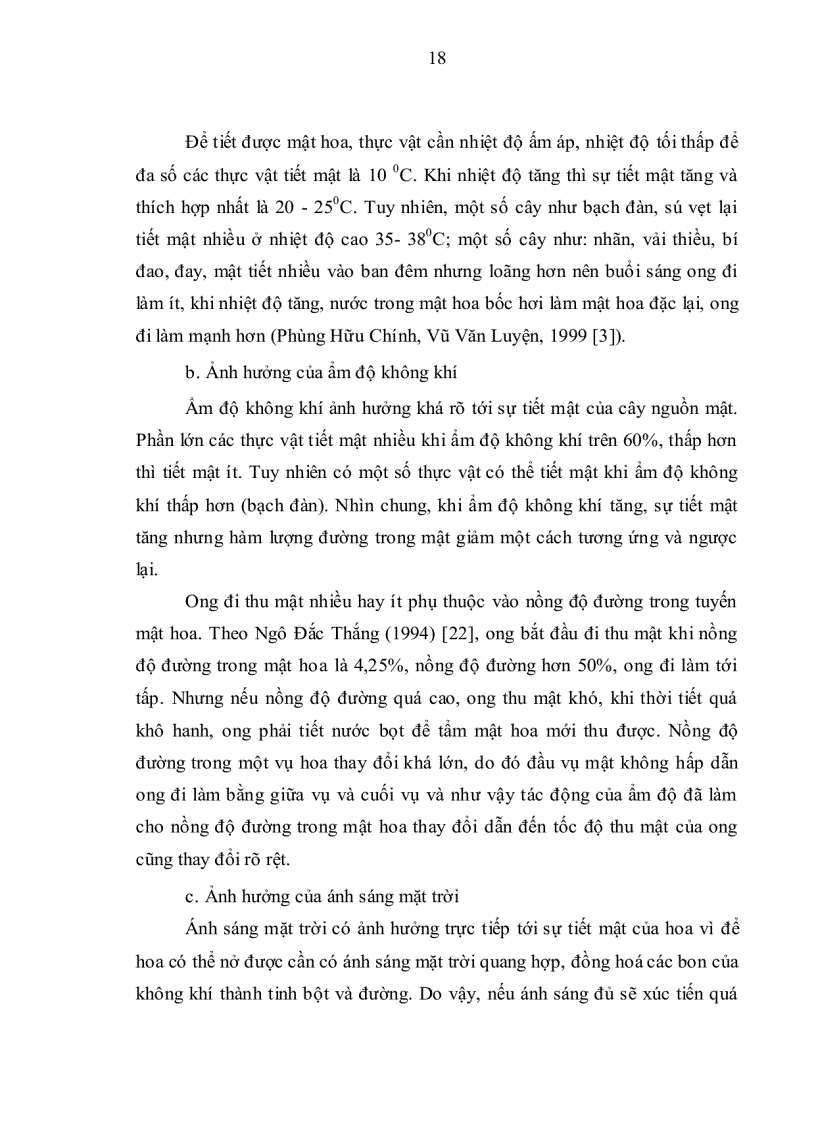 image for page Nghiên cứu ảnh hưởng của m ột số yếu tố tự nhiên và nhân tạo tới tỷ lệ nước trong mật ong nội A Cerana