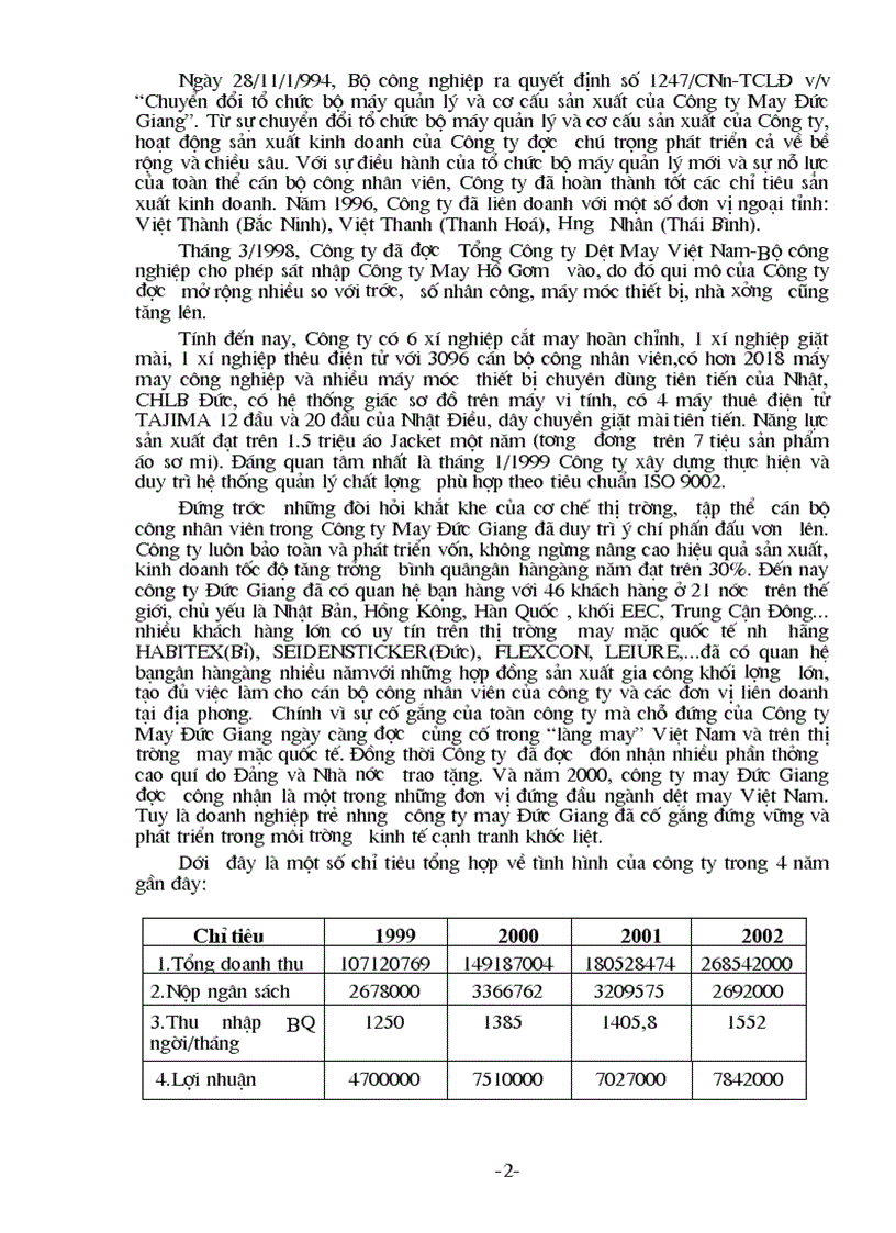 image for page Báo cáo thực tập tại Công ty May Đức Giang