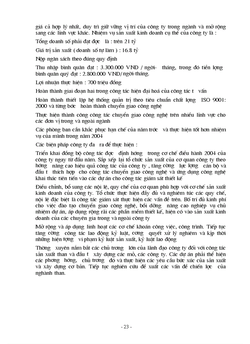 image for page Báo cáo thực tập tại Công ty Tư vấn đầu tư Mỏ và Công nghiệp