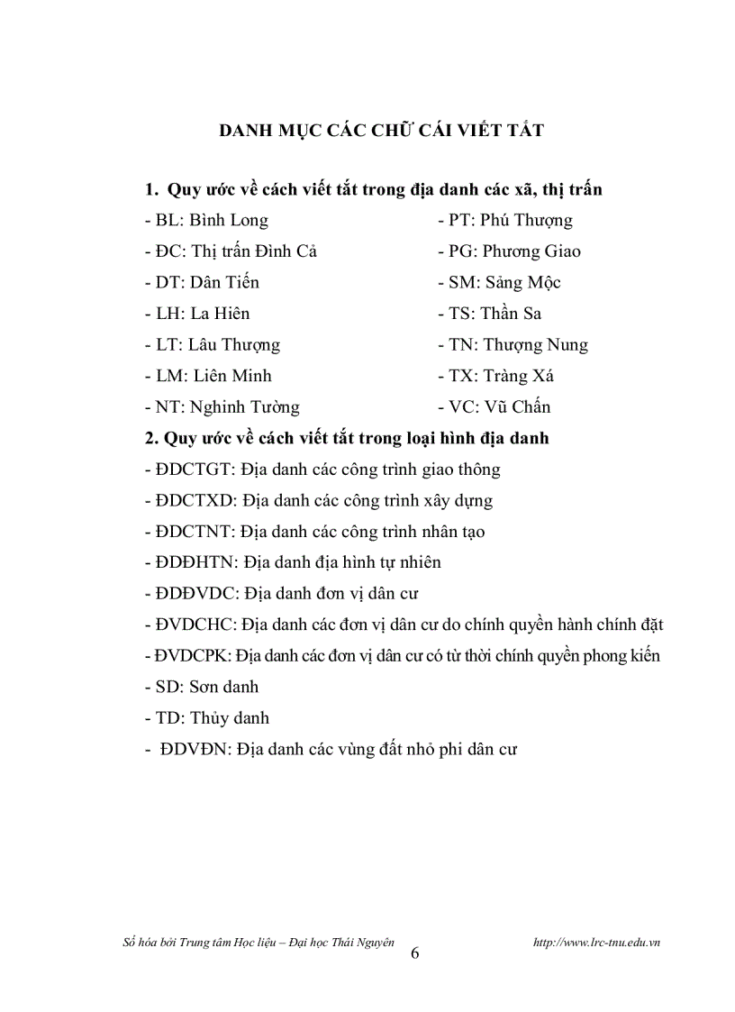 image for page Đặc điểm của các địa danh thuộc huyện Võ Nhai Thái Nguyên từ góc độ văn hoá