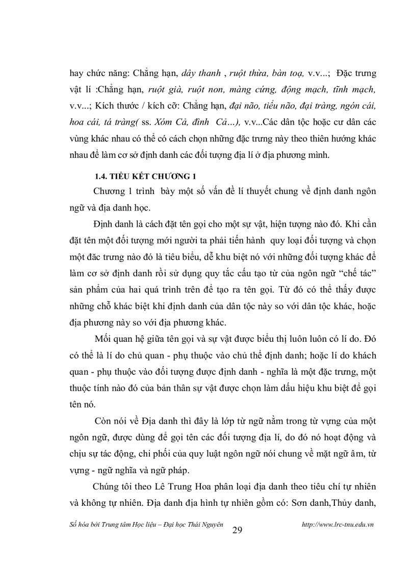 image for page Đặc điểm của các địa danh thuộc huyện Võ Nhai Thái Nguyên từ góc độ văn hoá