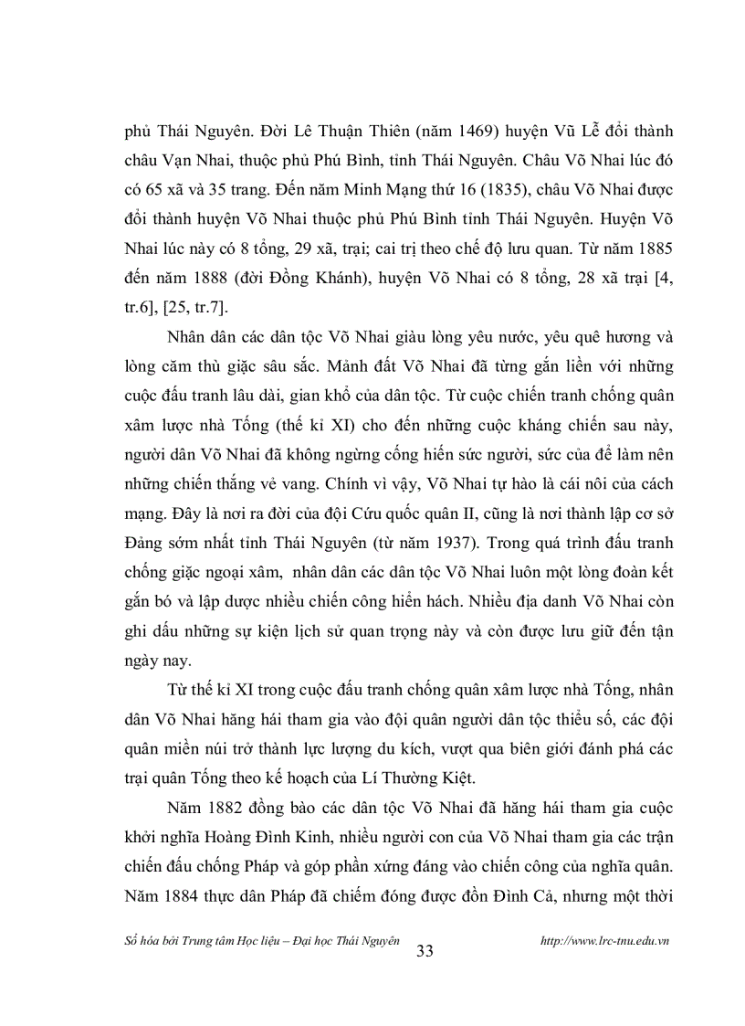 image for page Đặc điểm của các địa danh thuộc huyện Võ Nhai Thái Nguyên từ góc độ văn hoá