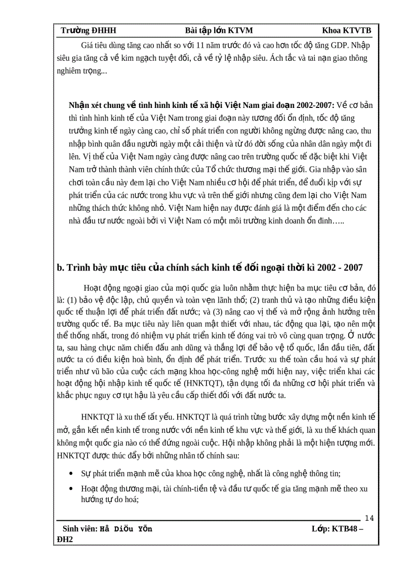 image for page Chính sách kinh tế đối ngoại