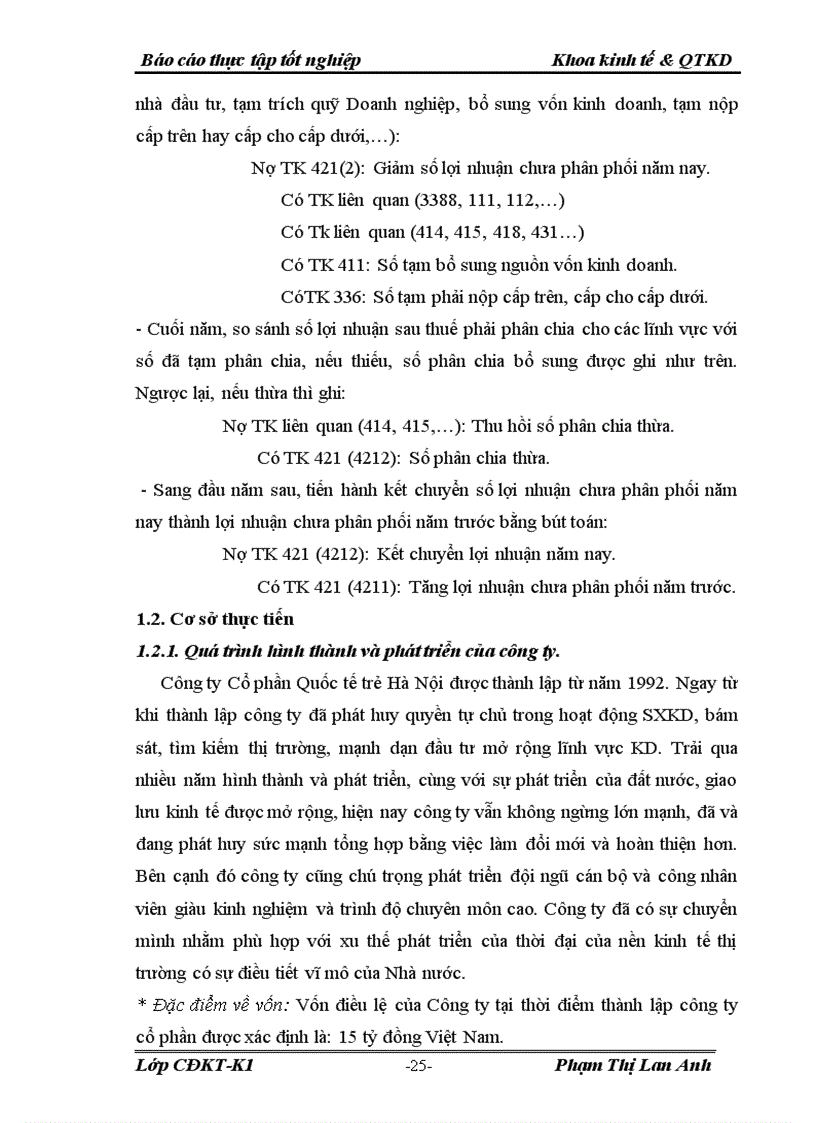 image for page Kế toán tiêu thụ hàng hóa và xác định kết quả kinh doanh tại Công ty Cổ phần Quốc tế trẻ Hà nội