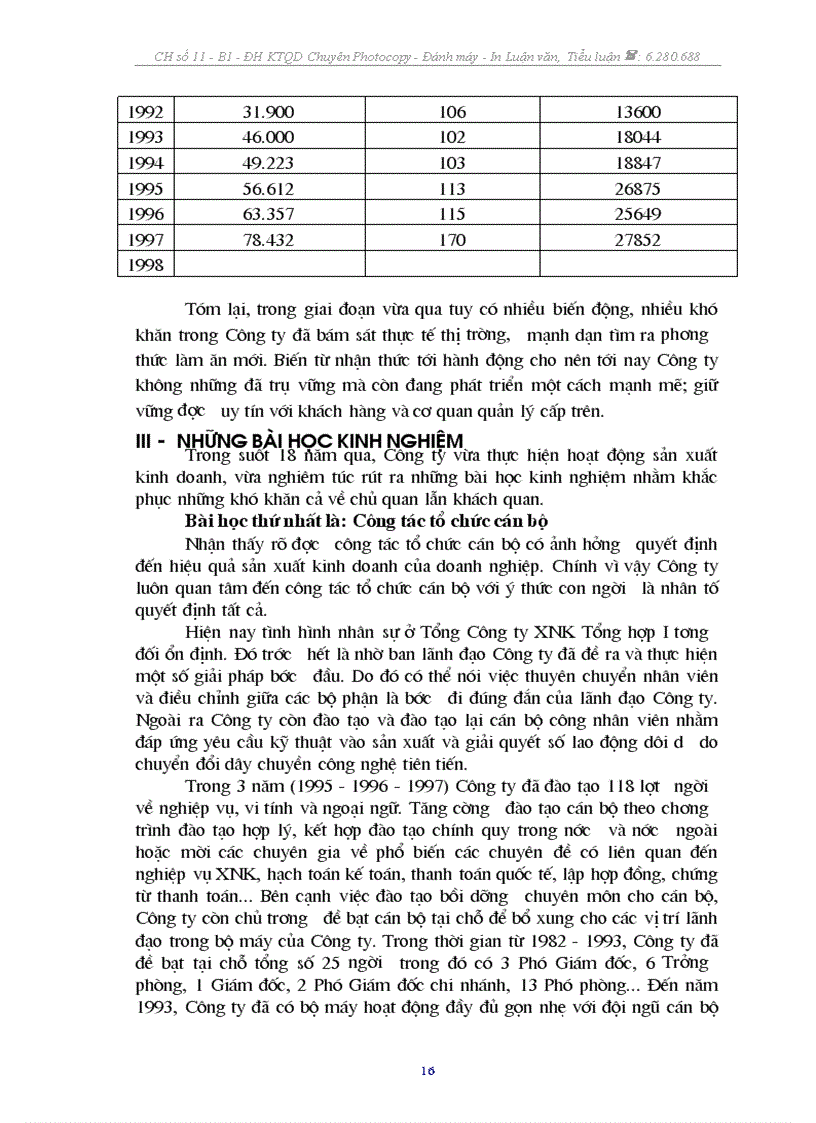 image for page Báo cáo tổng hợp hoạt động của công ty xuất nhập khẩu tổng hợp I