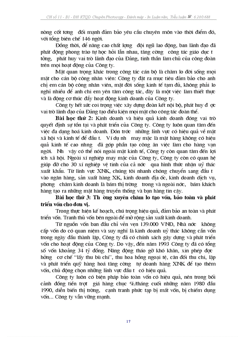 image for page Báo cáo tổng hợp hoạt động của công ty xuất nhập khẩu tổng hợp I