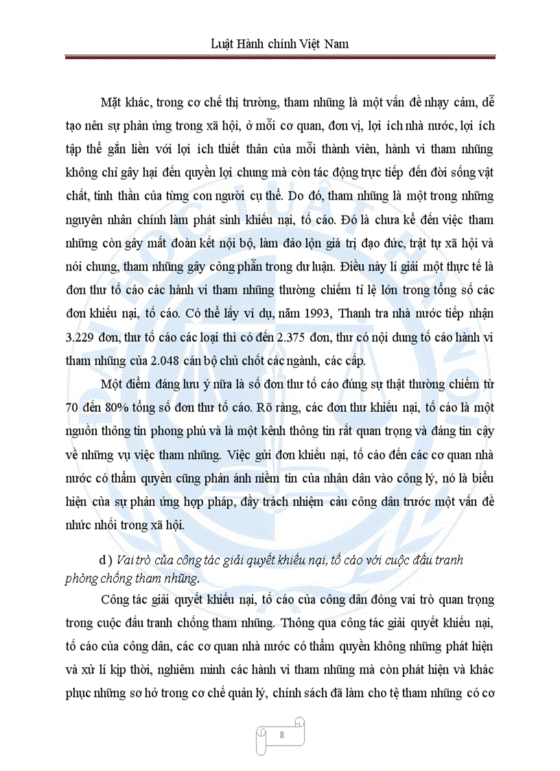image for page Vai trò của khiếu nại tố cái và giải quyết khiếu nại tố cáo đối với việc bảo đảm pháp chế trong quản lí hành chính nhà nước