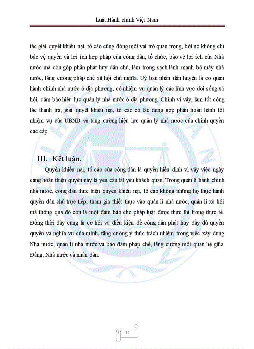 image for page Vai trò của khiếu nại tố cái và giải quyết khiếu nại tố cáo đối với việc bảo đảm pháp chế trong quản lí hành chính nhà nước