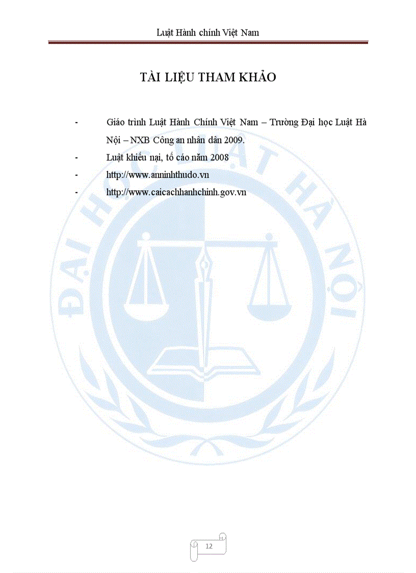 image for page Vai trò của khiếu nại tố cái và giải quyết khiếu nại tố cáo đối với việc bảo đảm pháp chế trong quản lí hành chính nhà nước