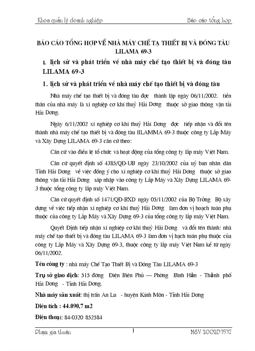 image for page Ba o ca o thư c tâ p ta i nhà máy chế tạo thiết bị và đóng tàu LILAMA 69 3