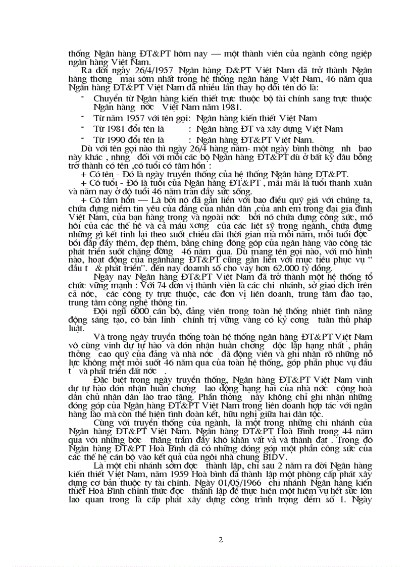 image for page Ba o ca o thư c tâ p ta i Ngân ha ng Đâ u tư va pha t triê n Ho a Bi nh