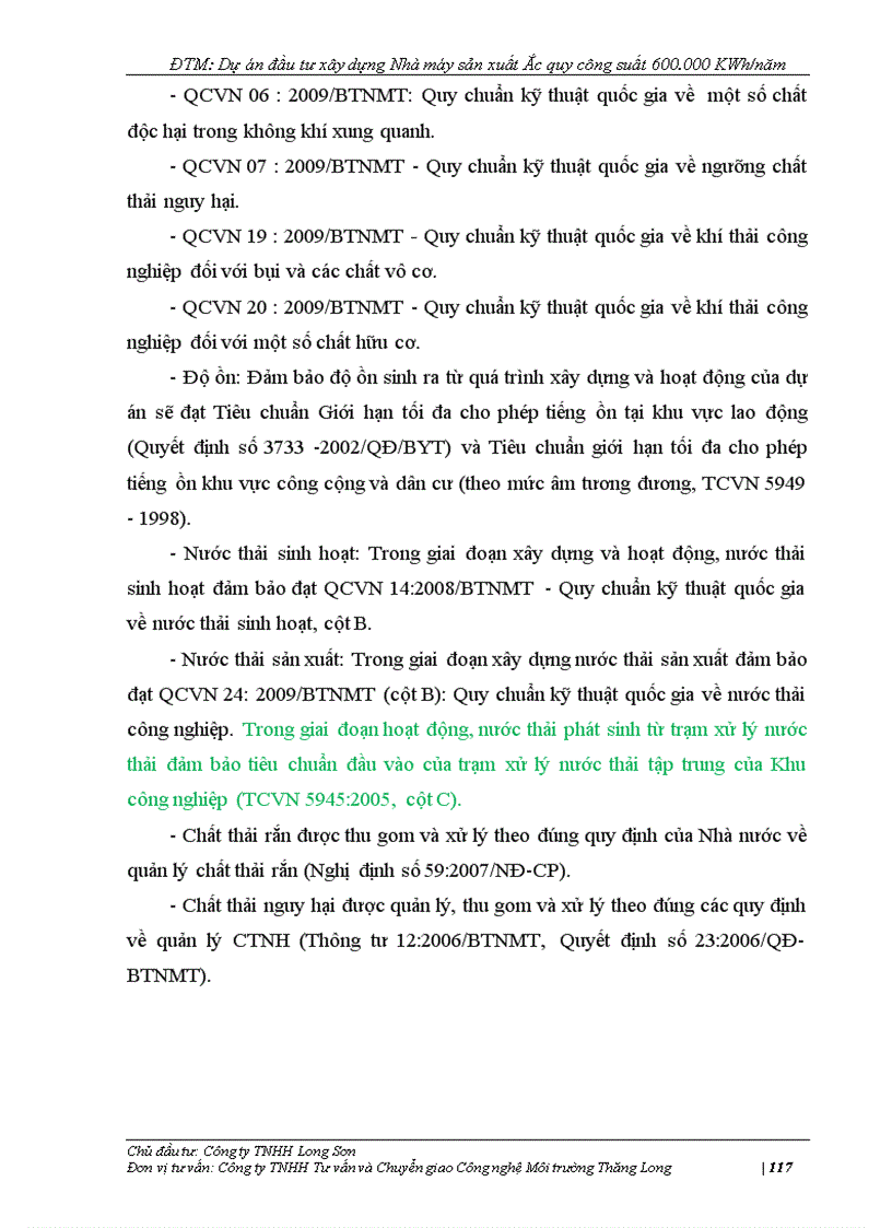 image for page ĐTM Dự án đầu tư xây dựng Nhà máy sản xuất Ắc quy công suất 600 000 KWh năm