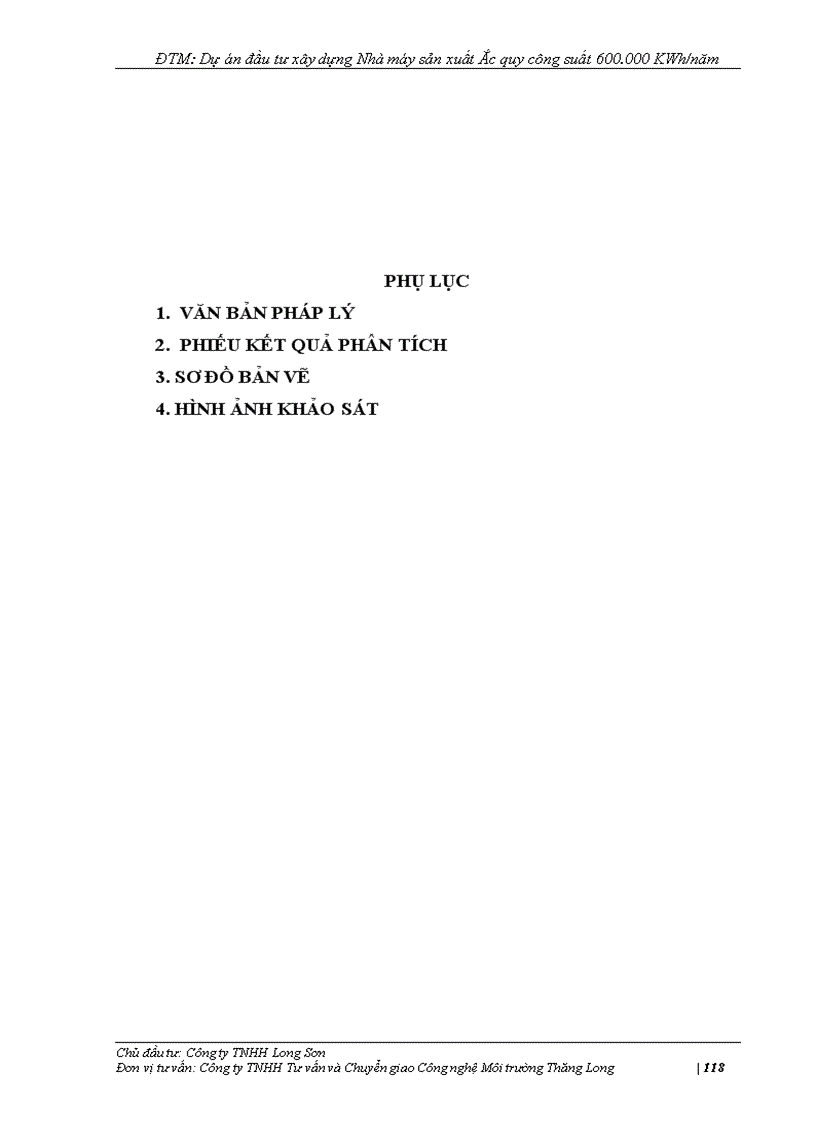 image for page ĐTM Dự án đầu tư xây dựng Nhà máy sản xuất Ắc quy công suất 600 000 KWh năm