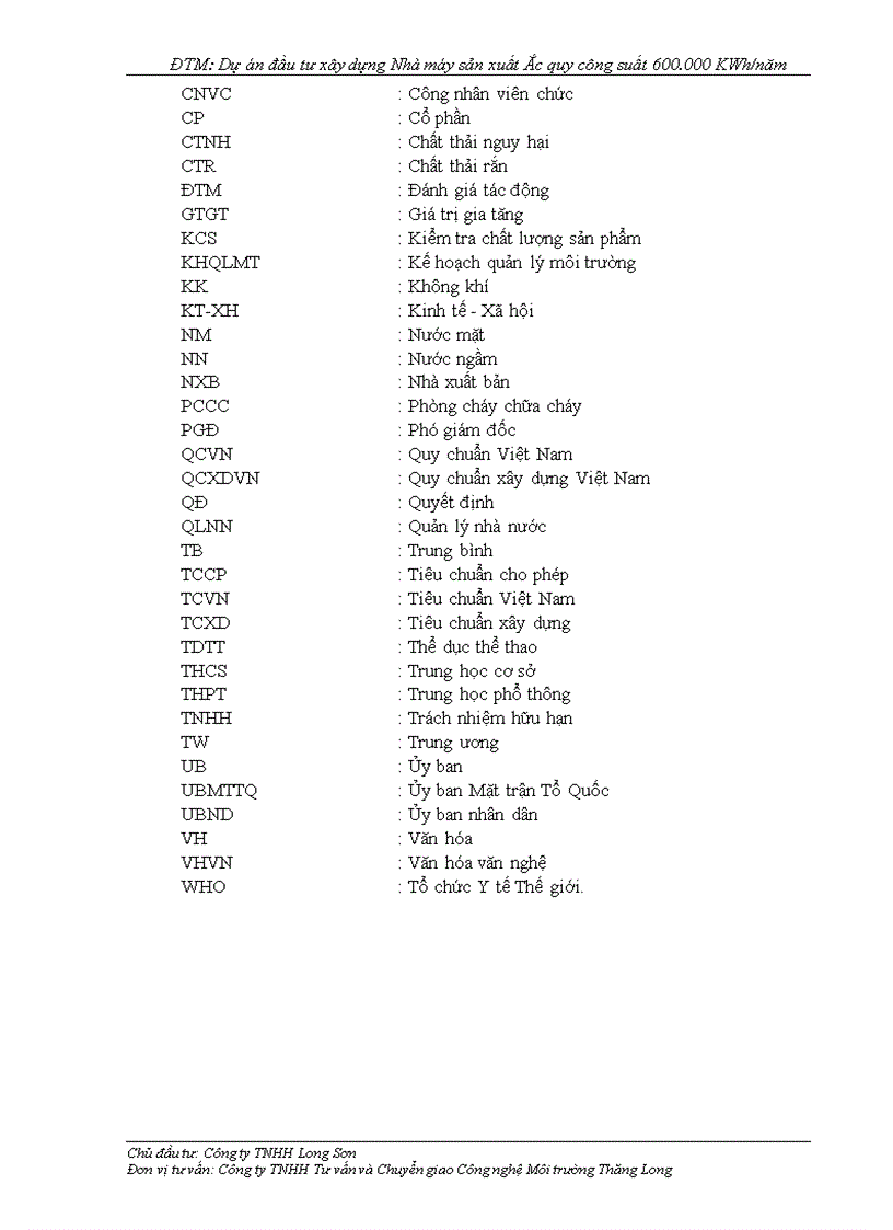 image for page ĐTM Dự án đầu tư xây dựng Nhà máy sản xuất Ắc quy công suất 600 000 KWh năm