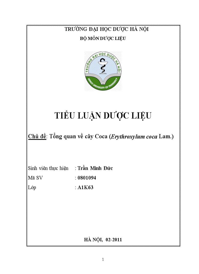 image for page Tổng quan tài liệu về cây Coca Erythroxylum coca Lamb