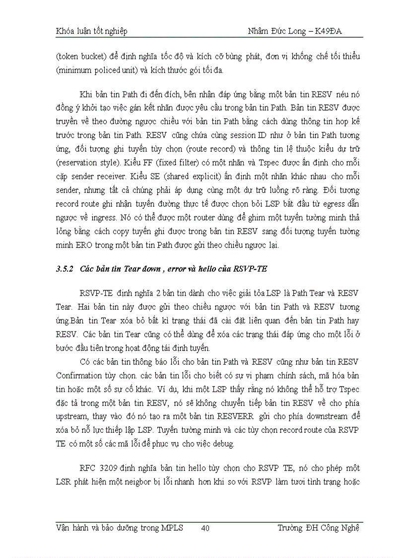 image for page Vận hành và bảo dưỡng trong MPLS