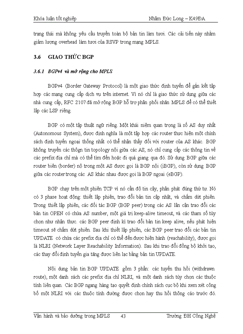 image for page Vận hành và bảo dưỡng trong MPLS