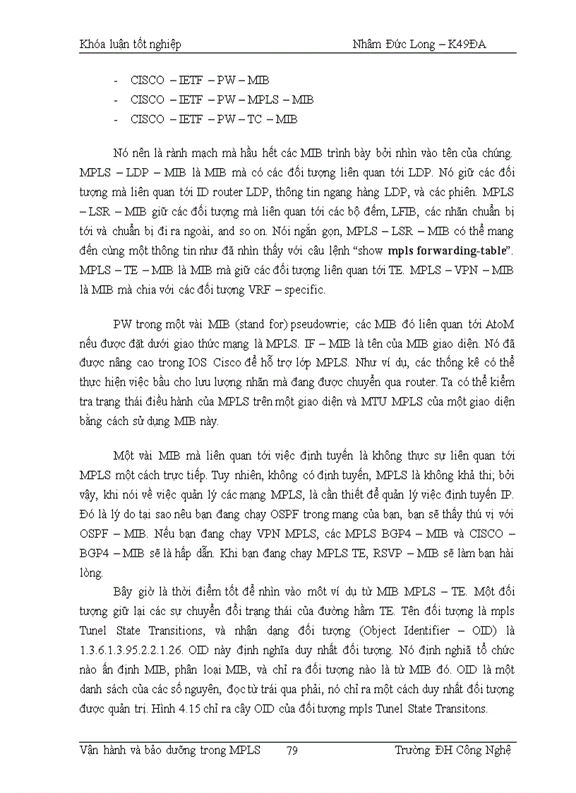 image for page Vận hành và bảo dưỡng trong MPLS