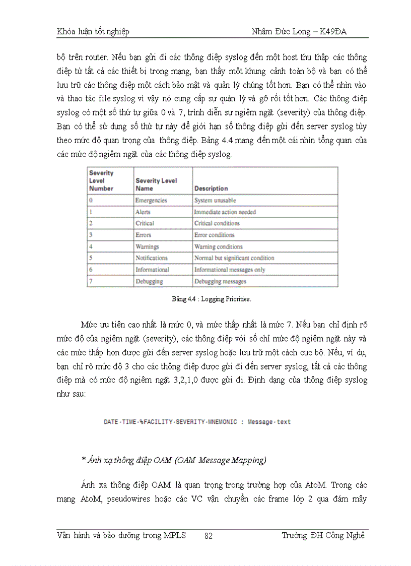 image for page Vận hành và bảo dưỡng trong MPLS