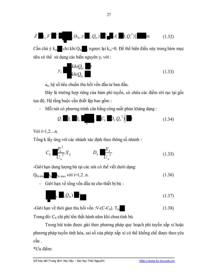 image for page Vấn đề cos bù công suất phản kháng và thị TRƯỜNG điện năng phản kháng