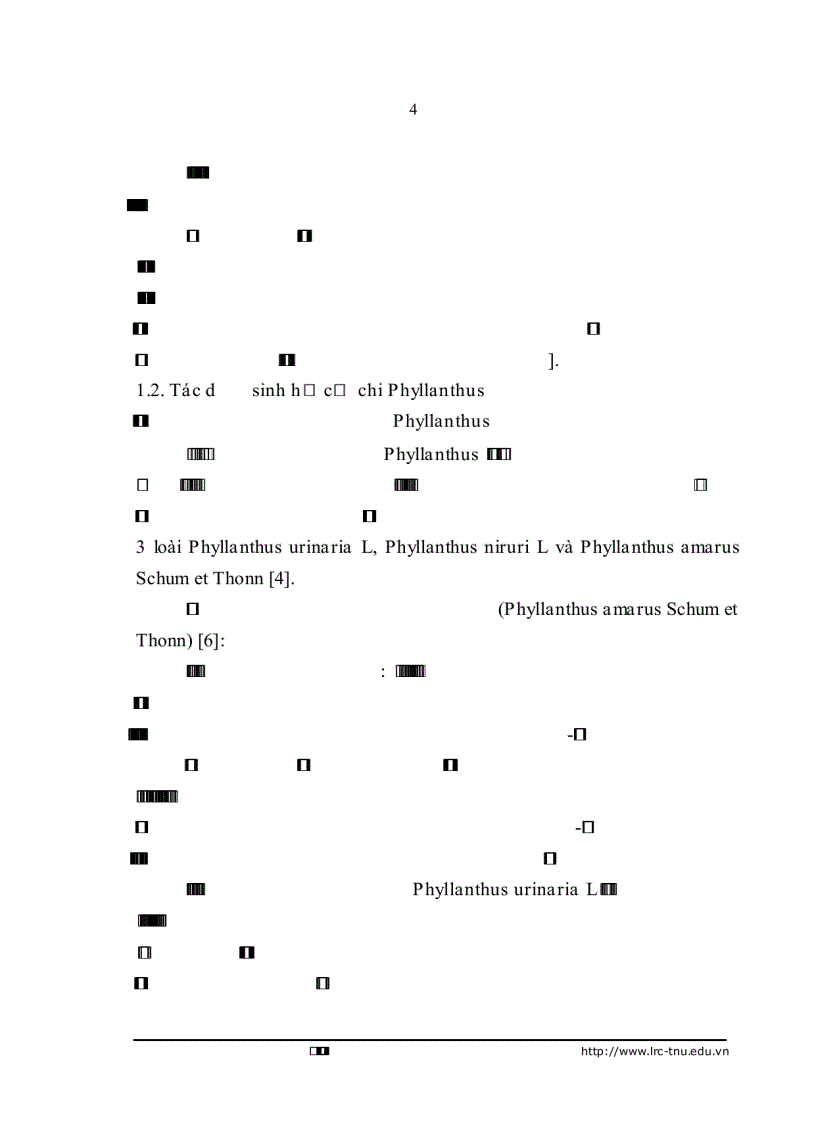 image for page Nghiên cứu hóa học và nhận dạng một số nhóm chất có trong cây chó đẻ răng cưa Phyllanthus urinaria L Euphorbiaceae