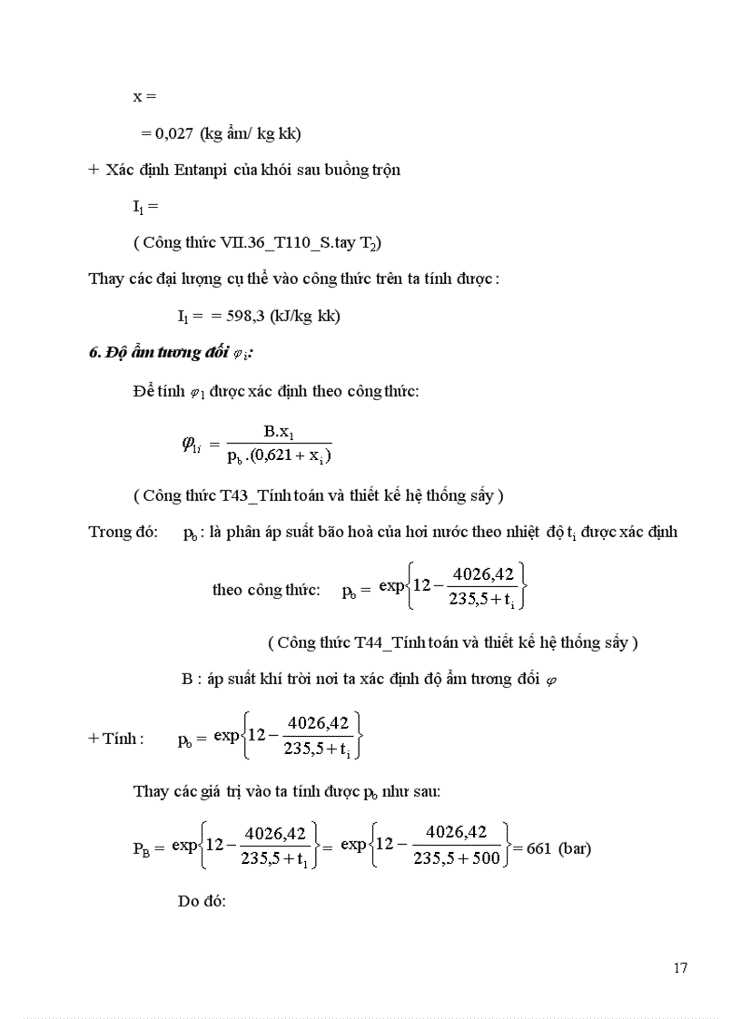 image for page Tính toán và thiết kế hệ thống sấy thùng quay để sấy caolanh với năng suất 6 6 tấn h