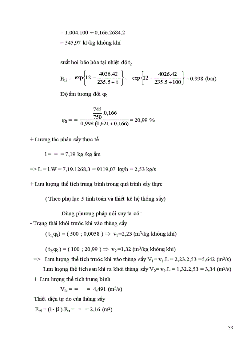 image for page Tính toán và thiết kế hệ thống sấy thùng quay để sấy caolanh với năng suất 6 6 tấn h