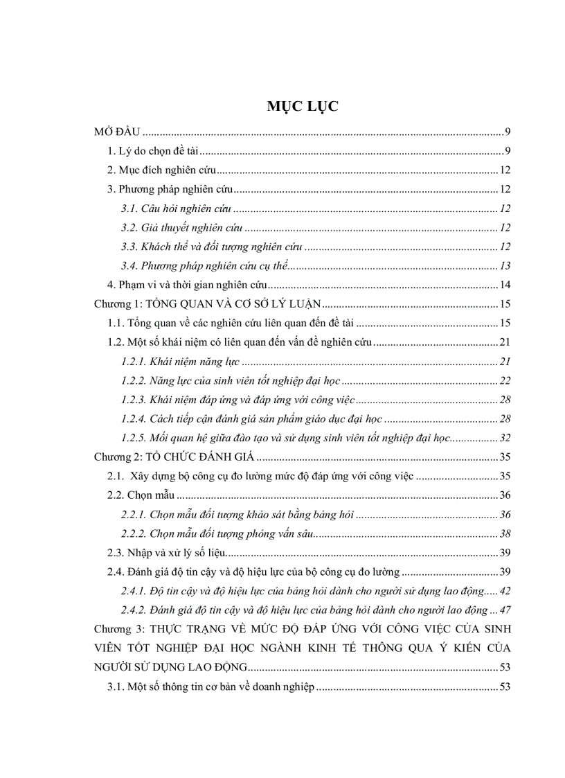image for page Nghiên cứu đánh giá mức độ đáp ứng với công việc của sinh viên tốt nghiệp đại học ngành kinh tế