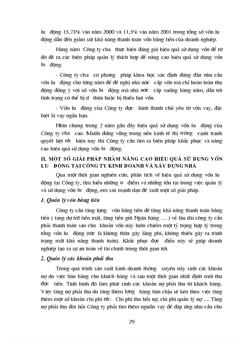 image for page Vốn lưu động và một số giải pháp nhằm nâng cao hiệu quả sử dụng vốn lưu động của công ty kinh doanh và xây dựng nhà