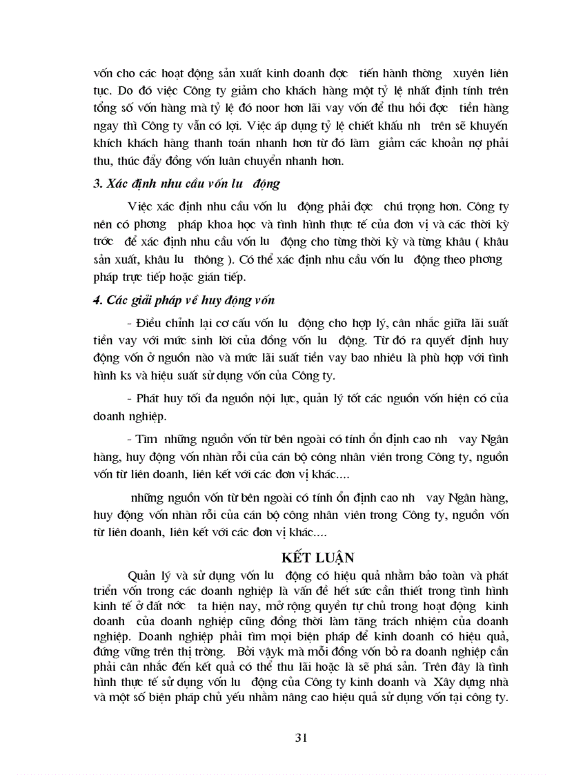 image for page Vốn lưu động và một số giải pháp nhằm nâng cao hiệu quả sử dụng vốn lưu động của công ty kinh doanh và xây dựng nhà