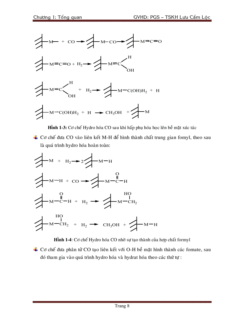 image for page Tổng Hợp DiMethyl Ete Từ Khí Tổng Hợp Trên Xúc Tác chat mang Al2O3