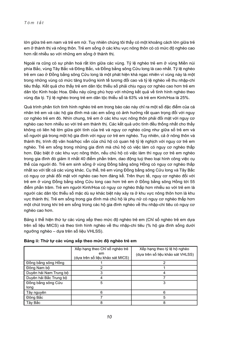 image for page Trẻ em nghèo Việt Nam sống ở đâu Xây dựng và áp dụng cách tiếp cận đa chiều về nghèo trẻ em