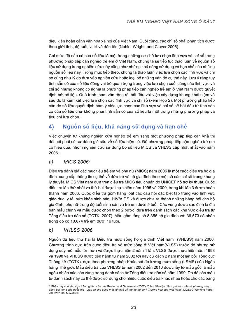 image for page Trẻ em nghèo Việt Nam sống ở đâu Xây dựng và áp dụng cách tiếp cận đa chiều về nghèo trẻ em