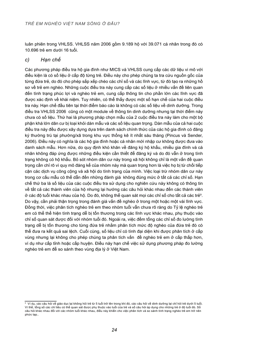 image for page Trẻ em nghèo Việt Nam sống ở đâu Xây dựng và áp dụng cách tiếp cận đa chiều về nghèo trẻ em