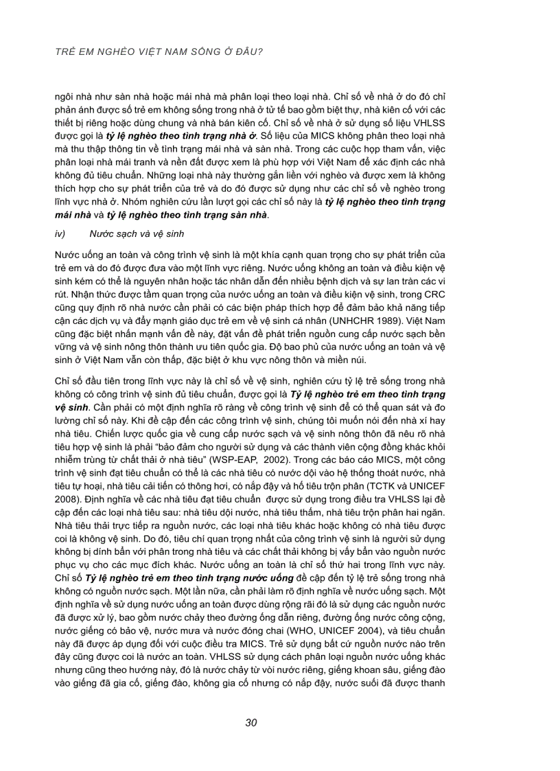image for page Trẻ em nghèo Việt Nam sống ở đâu Xây dựng và áp dụng cách tiếp cận đa chiều về nghèo trẻ em