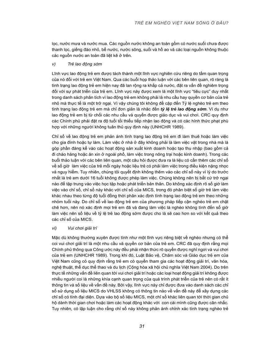 image for page Trẻ em nghèo Việt Nam sống ở đâu Xây dựng và áp dụng cách tiếp cận đa chiều về nghèo trẻ em