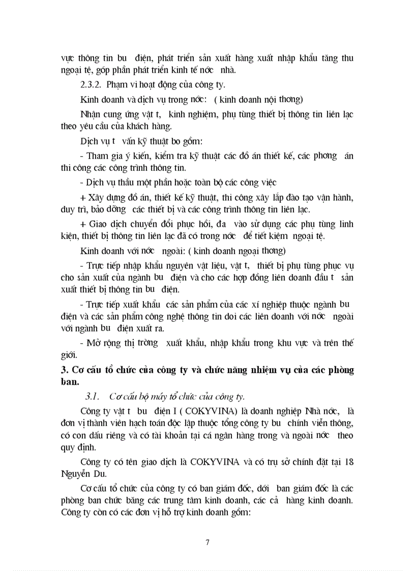 1số biện pháp nhằm hoàn thiện hoạt động nhập khẩu thiết bị bưu chính viễn thông ở Công ty vật tư bưu điện 1 chương 2