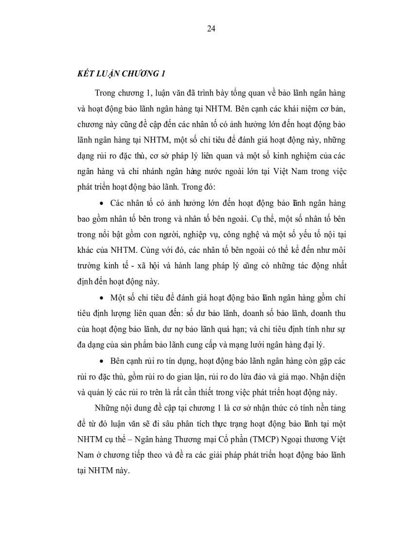 image for page Giải pháp phát triển hoạt động bảo lãnh ngân hàng tại Ngân hàng TMCP Ngoại thương Việt Nam Vietcombank